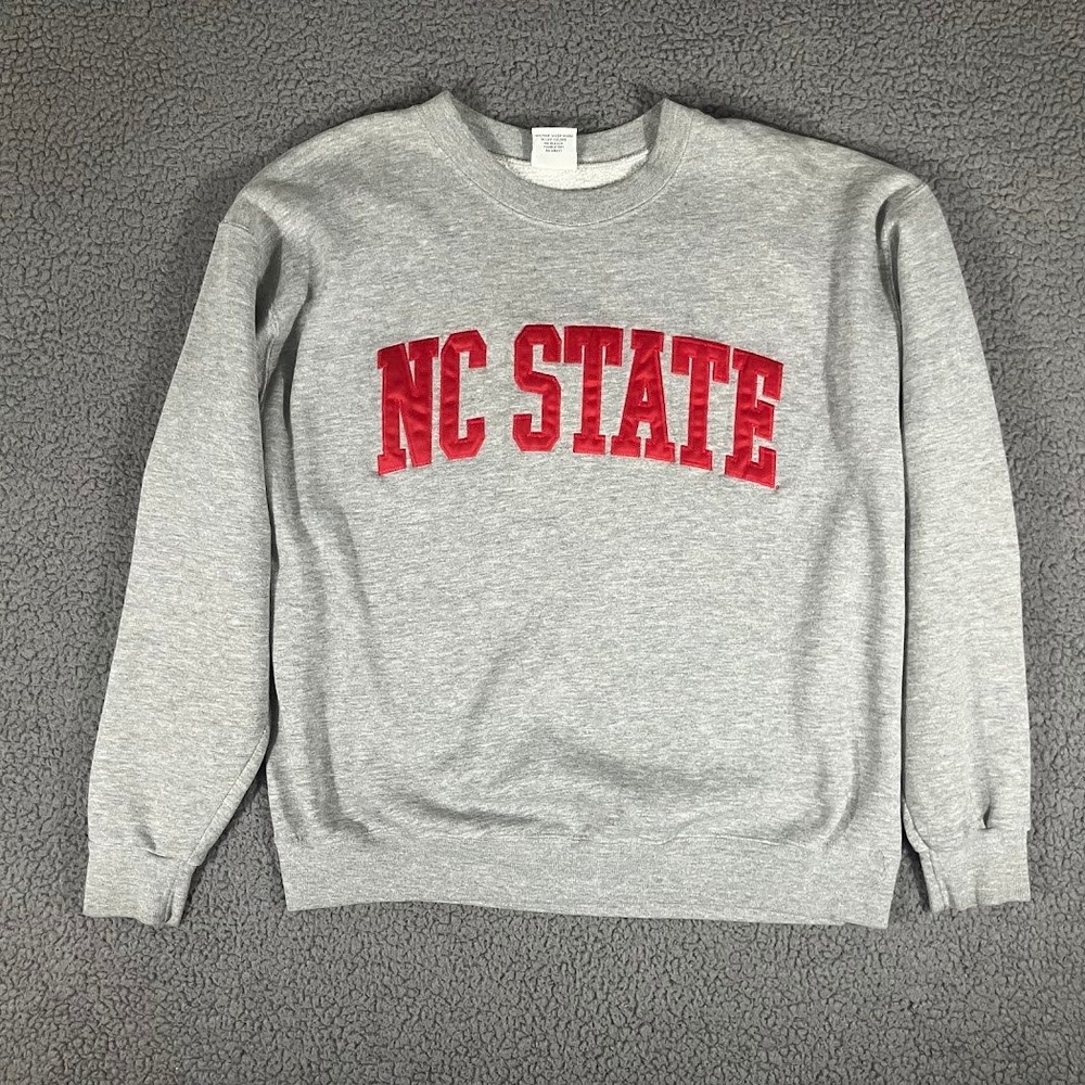 Vintage The Cotton Exchange NC State University Sweatshirt Gray XL Made in USA